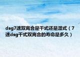 dsg7速双离合是干式还是湿式（7速dsg干式双离合的寿命是多久）