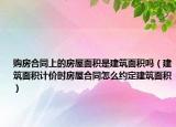 购房合同上的房屋面积是建筑面积吗（建筑面积计价时房屋合同怎么约定建筑面积）