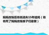 妈妈改嫁后爸爸消失15年结局（爸爸死了妈妈改嫁孩子归谁管）