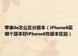 苹果6s怎么区分版本（iPhone6买哪个版本好iPhone6各版本区别）