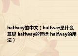 halfway的中文（halfway是什么意思 halfway的音标 halfway的用法）