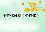 个性化分期（个性化）