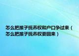 怎么把孩子抚养权和户口争过来（怎么把孩子抚养权要回来）