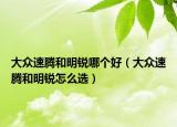 大众速腾和明锐哪个好（大众速腾和明锐怎么选）