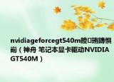 nvidiageforcegt540m鐙珛鏄惧崱（神舟 笔记本显卡驱动NVIDIAGT540M）