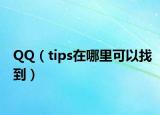 QQ（tips在哪里可以找到）