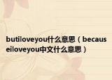 butiloveyou什么意思（becauseiloveyou中文什么意思）