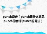 punch读音（punch是什么意思 punch的音标 punch的用法）