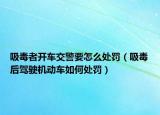 吸毒者开车交警要怎么处罚（吸毒后驾驶机动车如何处罚）