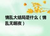 情乱大结局是什么（情乱无眠夜）