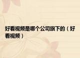 好看视频是哪个公司旗下的（好看视频）
