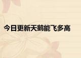 今日更新天鹅能飞多高