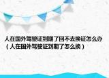 人在国外驾驶证到期了回不去换证怎么办（人在国外驾驶证到期了怎么换）