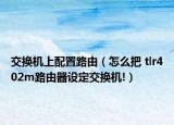 交换机上配置路由（怎么把 tlr402m路由器设定交换机!）
