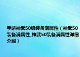 手游神武50级装备满属性（神武50装备满属性_神武50装备满属性详细介绍）