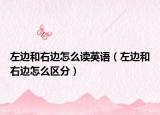 左边和右边怎么读英语（左边和右边怎么区分）