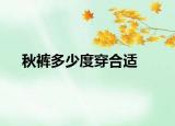 秋裤多少度穿合适