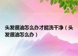 头发很油怎么办才能洗干净（头发很油怎么办）