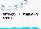 资产瑕疵指什么（瑕疵出资分为多少类）