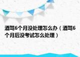 酒驾6个月没处理怎么办（酒驾6个月后没考试怎么处理）