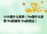 LHA是什么意思（lha是什么意思 lha的音标 lha的用法）