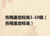 伤残鉴定标准1-10级（伤残鉴定标准）