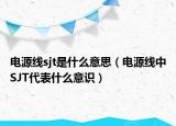 电源线sjt是什么意思（电源线中SJT代表什么意识）