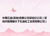 中海石油(深圳)有限公司深圳分公司（深圳市前海银天下石油化工投资有限公司）