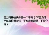 富力湾房价多少钱一个平方（﻿﻿富力湾半岛房价是多钱一平方米谁能说一下呢介绍）