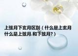 上弦月下玄月区别（什么是上玄月 什么是上弦月.和下弦月?）