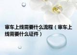 审车上线需要什么流程（审车上线需要什么证件）