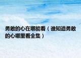 勇敢的心在哪能看（谁知道勇敢的心哪里看全集）