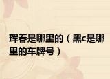 珲春是哪里的（黑c是哪里的车牌号）