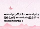 serendipity怎么念（serendipity是什么意思 serendipity的音标 serendipity的用法）
