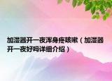 加湿器开一夜浑身疼咳嗽（加湿器开一夜好吗详细介绍）
