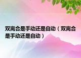 双离合是手动还是自动（双离合是手动还是自动）