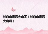 长白山是活火山不（长白山是活火山吗）