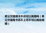 老公欠信用卡不还可以离婚吗（老公欠信用卡还不上可不可以现在离婚）