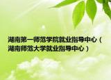 湖南第一师范学院就业指导中心（湖南师范大学就业指导中心）