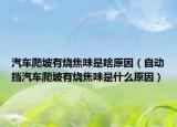 汽车爬坡有烧焦味是啥原因（自动挡汽车爬坡有烧焦味是什么原因）