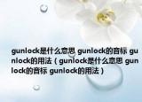 gunlock是什么意思 gunlock的音标 gunlock的用法（gunlock是什么意思 gunlock的音标 gunlock的用法）