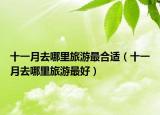 十一月去哪里旅游最合适（十一月去哪里旅游最好）