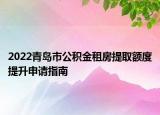 2022青岛市公积金租房提取额度提升申请指南
