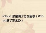 icloud 总是满了怎么回事（iCloud满了怎么办）