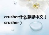 crusher什么意思中文（crusher）