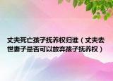 丈夫死亡孩子抚养权归谁（丈夫去世妻子是否可以放弃孩子抚养权）