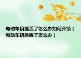 电动车钥匙丢了怎么办如何开锁（电动车钥匙丢了怎么办）