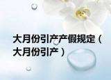 大月份引产产假规定（大月份引产）
