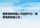 国家电网有限公司招聘平台（国家电网有限公司）