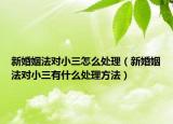 新婚姻法对小三怎么处理（新婚姻法对小三有什么处理方法）